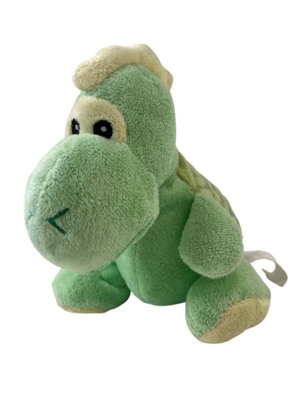 Dinosaur Plush Stuffed Animal Soft Toy Pastel Green and Yellow Target 2011 6" 7"